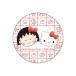  Chibi Maruko-chan × Sanrio жестяная банка зеркало (...| Hello Kitty )C2-MR001 4996740612848 герой товары почтовая доставка OKto-sin упаковка 