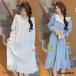  неглиже весна лето осень . неглиже белый One-piece flair гонки неглиже длинный длина длинный рукав неглиже пижама женский взрослый симпатичный Корея способ osi