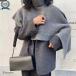 осень-зима новый продукт женский накладывающийся надеты s пончо muffler Layered вязаный asimeto Lee вязаный перо тканый Layered вязаный s котороткое пальто толстый 