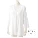 7 minute sleeve large size hook shirt woman white 5L 3811714