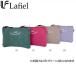 Lafiel ラフィール 365シリーズ　帆布ロゴ刺繍　フラットポーチ　38 グリーン 緑 003150100