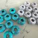 20 шт большой дыра акрил бисер long Dell дыра 5mm бирюзовый / белый 