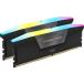 륻() CMH96GX5M2B7200C40 VENGEANCE RGB DDR5 UDIMM 7200MT/ s 96GB (48GBx2) CL40-54-54-116 1.40V Intel XMP - BLACK