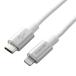 ELECOM MPA-CLPS10SV USB-C to Lightning֥/ ѵ/ 1.0m/ С