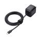 ELECOM ACDC-PD8665BK Note PC для AC адаптор / USB зарядное устройство / USB Power Delivery/ 65W/ USB-C кабель цельный / 2.0m/ acid...