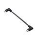 ELECOM MPA-CCLL01BK USB Type-C to USB Type-C кабель / Flat / L знак / зарядка специальный / USB Power Delivery соответствует / 60W/ 0.1m/b...