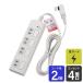 �G���p(ELPA) �d���^�b�v �t���b�g�ʃX�C�b�` AC4�� �R�[�h��2m ���K�[�h WBS-LS402F(W)