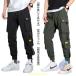  брюки-карго мужской брюки-джоггеры casual рабочие брюки рабочая одежда с карманом zonchi- регулировка шнур имеется весна осень большой размер джерси уличный длинные брюки 
