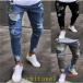  мужской повреждение Denim брюки джинсы обтягивающий стрейч нашивка брюки-джоггеры конические брюки zonchi- надеты раз легко сезон . активность tei Lee используя 