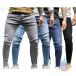  мужской Denim брюки обтягивающий брюки длинные брюки брюки джинсы ji- хлеб zonchi-G хлеб низ эластичность тонкий тугой осветлитель обработка one woshu