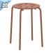 [IKEA Ikea ]ikea табурет MARIUS -ma Rius - табурет красный Brown steel 45 cm (006.052.50)