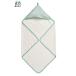 [ IKEA - Ikea -] LEN полоса baby полотенце с капюшоном . белый голубой / полоса узор 80x80 cm (206.298.77)