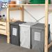 IKEA - �C�P�A - DIMPA -�f�B���p- ���ʗp�o�b�O �z���C�g/�_�[�N�O���[/���C�g�O���[ 22x35x45 cm/35 L 3 �s�[�X (305.038.63)