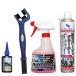 AZ(e- Z ) bike chain maintenance 4 point set [ chainlub almighty 50ml+ degreaser 500ml+ three surface chain brush + parts 