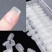 COLORBIRD artificial nails ultrathin Short clear 300 sheets summer sun DIN g nature . Fit feeling attaching nail ( square S)