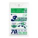  составной 3 слой мусорный пакет 70L половина прозрачный 80x90cm 0.018mm толщина 10 листов TLF-73bara солнечный both pra Tec 