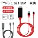 HDMI cable 2in1 type-c tv connection smartphone conversion adaptor type C av adapter game conversion cable charge function video reproduction 