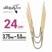 addi Adi k Lazy Trio bamboo Short 24cm 3.75mm~5.0mm CraSyTrio Bamboo плетеный игла 3 шт. комплект 