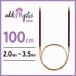  Adi addi Mystic Mystic metal колесо игла 100cm 2.0~3.5mm Magic петля плетеный игла 