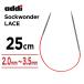 addi �A�f�B �\�b�N�����_�[ ���[�X �֐j 25cm 2.0mm�`3.5mm Sockenwunder Lace ��Ώ� ���^�� �~�j�֐j �҂ݐj