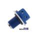 * postage 120 jpy * all-purpose blue powerful magnet aluminium drain bolt washer attaching M12 P1.5 YZF-R3 MT-25 MT-03 YZF-R25 Tricker Serow 250
