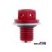 * postage 120 jpy * all-purpose red powerful magnet aluminium drain bolt washer attaching M12 P1.5 SUZUKI