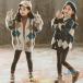  tops вязаный кардиган девочка Kids детский девушки . какой . рисунок zonchi-ko-ti gun весна одежда длинный рукав осень одежда зима одежда a-ga il передний открытие вязаный свитер теплый 