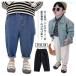  Denim брюки Kids весна лето осень-зима стрейч джинсы ji- хлеб стандартный zonchi- длинные брюки мужчина мужчина . длинный длина брюки Junior casual Корея ребенок одежда 