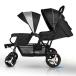 2 посадочных мест коляска 2 посадочных мест compact Buggy .. для коляска длина езда младенец zonchi- прогулка коляска вертикальный шина тонкий выход 