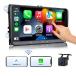 Eonon Apple CarPlay  Android Auto Car Stereo Receiver, Android 10.0 Car Stereo Ultra-Thin 2+32GB Car Radio, Compatible with Volkswagen/SEAT/Skoda, B