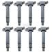 8PCS ITOM IGNITION COIL T1119 JLE2894 UF507 UF587 9091902256 90919-02250 90919-02256 9091902250 Compatible With LEXUS LS460 LS600h GX460 LX570 TOYOTA