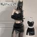 bo vintage super sexy uniform woman king ..PU.. costume play clothes SM imitation leather Christmas sexy woman . lady's black for women .. underwear 