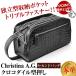 独立型収納ポケット トリプルファスナー!!セカンドバッグ/本革/クロコダイル型押し/メンズ レディース バッグ 男女兼用
