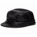 【送料無料】New York Hat（ニューヨークハット） レザーワークキャップ #9297 Lambskin Engineer｜ランバスキン　エンジニア, Black