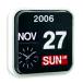 MAGNIFYING AIDS Large Number Wall Hanging Flip Clock/Calendar