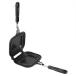 Double Sided Frying Pan, Non-stick Aluminum Sandwich Toaster, Breakfast Sandwich Maker Grill Press Foldable Pancake Omelette Pan Kitchen Breakfast Mak