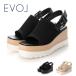 EVOLi-boru толщина низ квадратное вязаный сандалии JA5974 женская обувь обувь sin pullback ремень объем подошва 