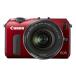  б/у 1 год гарантия прекрасный товар Canon EOS M линзы комплект 18-55mm IS STM красный 