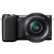  б/у 1 год гарантия прекрасный товар SONY NEX-5R энергия zoom линзы комплект (PZ 16-50mm) черный [NEX-5RL]