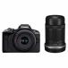 ���� �P�N�ۏ� ���i Canon EOS R50 �_�u���Y�[���L�b�g �u���b�N