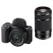 ���� �P�N�ۏ� ���i SONY VLOGCAM ZV-E10 II �_�u���Y�[�������Y�L�b�g (PZ 16-50mm II + E 55-210mm) �u���b�N [ZV-E10M2X B]