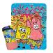  губка Bob флис покрывало ( губка Bob &amp; Patrick ) 17350 товары колено .. одеяло тонкий защищающий от холода мягкость материалы большой размер желтый бледно-голубой герой 