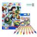  Toy Story канцелярские принадлежности комплект 2 пункт ( раскрашенные картинки ....) yts1279 TOY STORY покрытие .... мелки ........ канцелярские товары канцелярские принадлежности ребенок подарок сумка имеется 