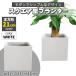 посадочная машина маленький размер 20×20cm квадратное квадратный белый глубокий type ящик-плантатор цветочный горшок растение в горшке покрытие крышка плантатора горшок покрытие 