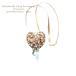  размещенный ремешок на шею Heart type SWAROVSKI Brown Mix Color все украшение 