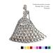  Swarovski декоративный элемент наклейка Princess 50×49mm отметка наклейка .. sama платье смартфон кейс Kirakira заказ наклейка имя наклейка стикер 