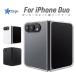 iPhone Duo �P�[�X �ی� �J�o�[ �N���A �u���b�N �z���C�g �A�C�t�H�� �N���A�P�[�X �J�o�[ ���� �n�[�h