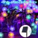  солнечный освещение подарок на Bon Festival illumination садовый светильник украшение свет LED -тактный фары со светящимися кольцами наружный LED 30 лампа 6.5M 8 образец волосы мяч 