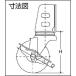 ���[�G�C �A���O�� ���� �L���X�^�[ �S�� �ԗ֌a50mm �X�g�b�p�[�t�� S�^�C�v SA-S�^ ��t���@19�~19�A15.5  ��278-3444 SA-50RS  1�� �֘A�摜1