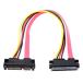 SATA III 3.0 7 + 15 22 булавка SATA- данные источник питания удлинение кабель 